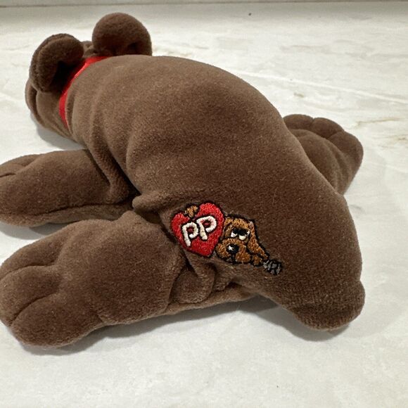 Tonka Vintage Pound Newborn Puppy 8" Rumple Skin Brown Dog 1986 Retro - Picture 3 of 6